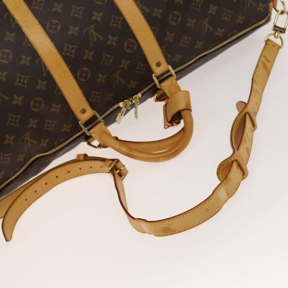 Louis Vuitton Keepall Bandouliere Bag Monogram Canvas Brown Canvas Bag - Picture 7 of 16